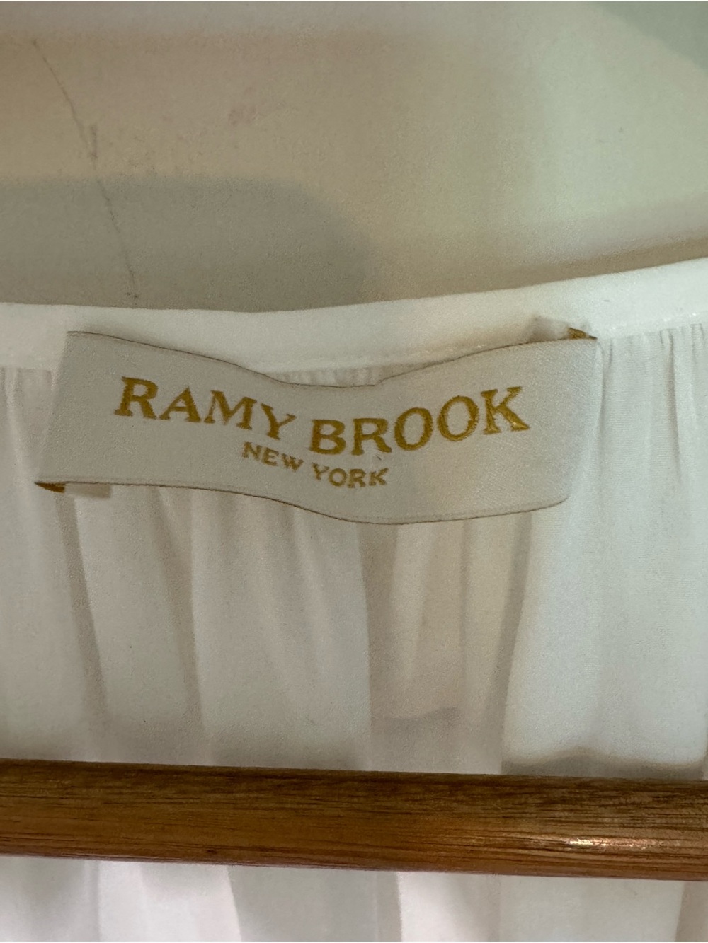 Ramy Brook Samira White Ruffle Tie Neck Blouse Estimated Medium - Picture 2 of 12